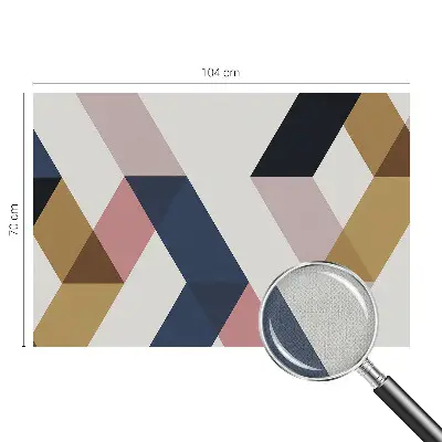 Fotomural decorativo para cabecero de cama con rombos coloridos