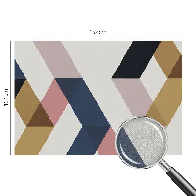 Fotomural decorativo para cabecero de cama con rombos coloridos