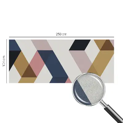 Fotomural decorativo para cabecero de cama con rombos coloridos