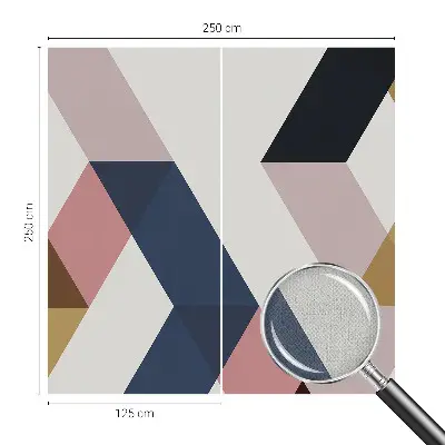 Fotomural decorativo para cabecero de cama con rombos coloridos