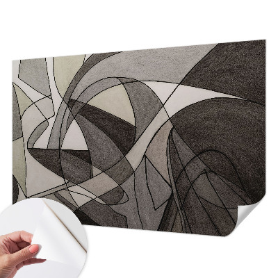 Mural de pared con estampado hermoso abstracción geométrica