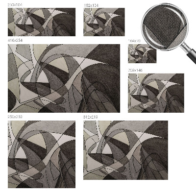 Mural de pared con estampado hermoso abstracción geométrica