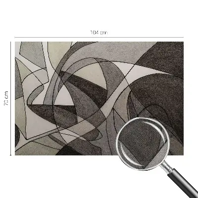 Mural de pared con estampado hermoso con un diseño de abstracción geométrica