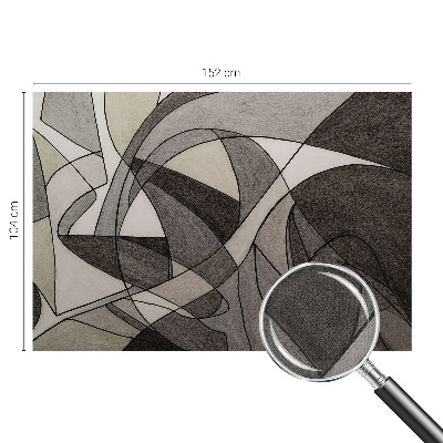Mural de pared con estampado hermoso abstracción geométrica