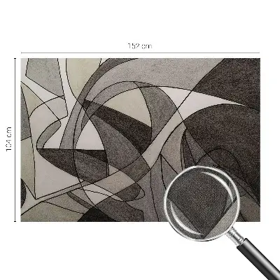 Mural de pared con estampado hermoso con un diseño de abstracción geométrica