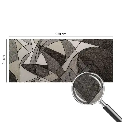Mural de pared con estampado hermoso con un diseño de abstracción geométrica