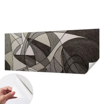 Mural de pared con estampado hermoso con un diseño de abstracción geométrica