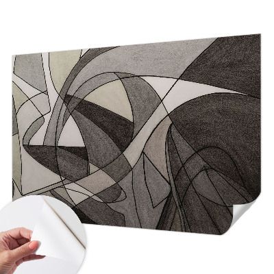 Mural de pared con estampado hermoso abstracción geométrica