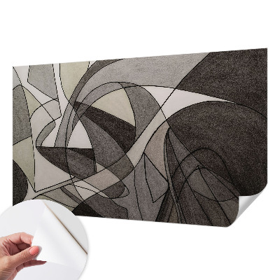 Mural de pared con estampado hermoso abstracción geométrica