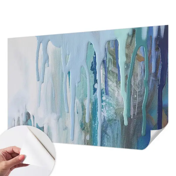 Papel mural texturado decorativo con diseño 'Cascadas Azules'