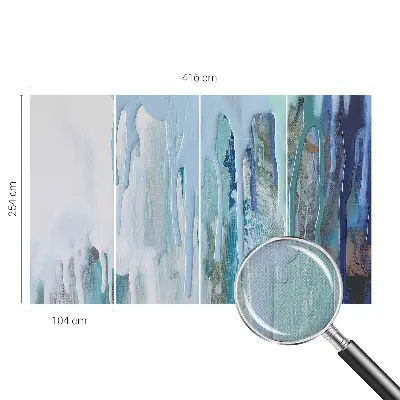 Papel mural texturado decorativo con diseño 'Cascadas Azules'