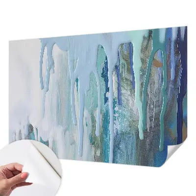 Papel mural texturado decorativo con diseño 'Cascadas Azules'