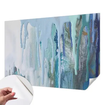 Papel mural texturado decorativo con diseño 'Cascadas Azules'