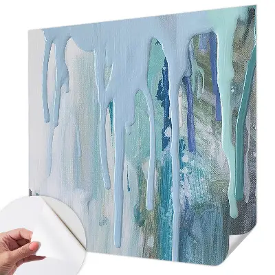 Papel mural texturado decorativo con diseño 'Cascadas Azules'