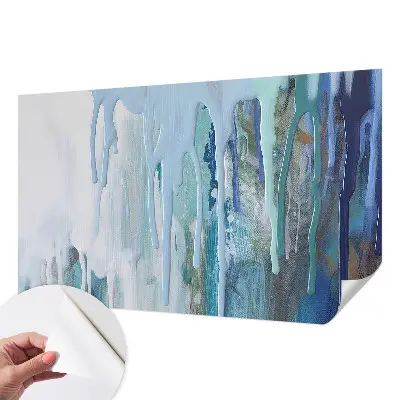 Papel mural texturado decorativo con diseño 'Cascadas Azules'