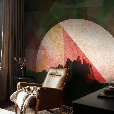 Papel mural con patrón decorativo con el motivo 