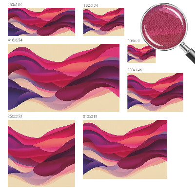 Fotomural decorativo para cabecero de cama con diseño de ondas líquidas