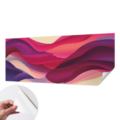 Fotomural decorativo para cabecero de cama con diseño de ondas líquidas