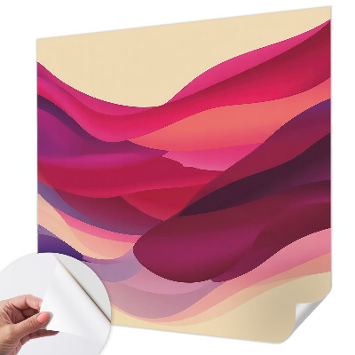 Fotomural decorativo para cabecero de cama con diseño de ondas líquidas