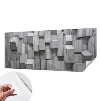 Papel mural texturado decorativo bloques de hormigón