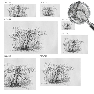 Fotomural decorativo para cabecero de cama con un diseño de árbol del bosque