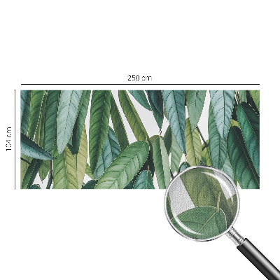 Papel mural con patrón decorativo hojas naturales