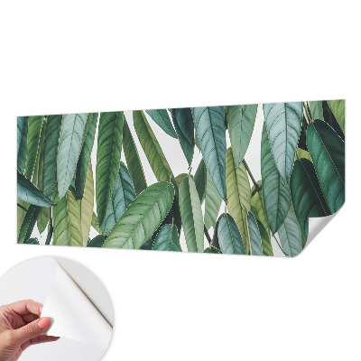 Papel mural con patrón decorativo hojas naturales