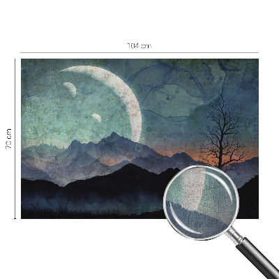 Fotomural decorativo para cabecero de cama Paisaje nocturno