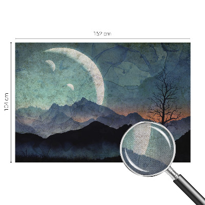 Fotomural decorativo para cabecero de cama Paisaje nocturno