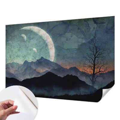 Fotomural decorativo para cabecero de cama Paisaje nocturno