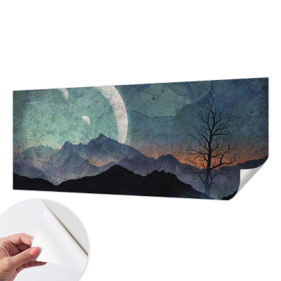 Fotomural decorativo para cabecero de cama Paisaje nocturno