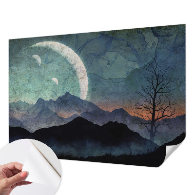 Fotomural decorativo para cabecero de cama Paisaje nocturno