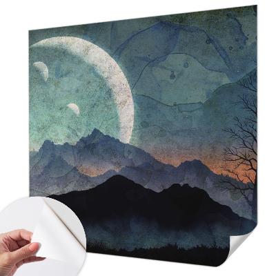 Fotomural decorativo para cabecero de cama Paisaje nocturno