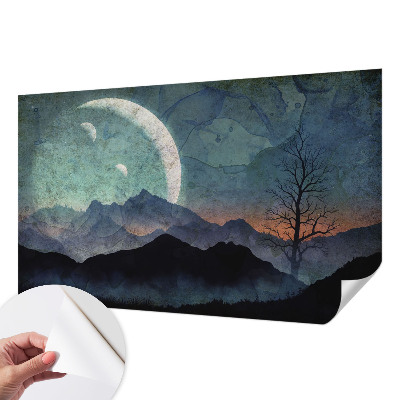 Fotomural decorativo para cabecero de cama Paisaje nocturno