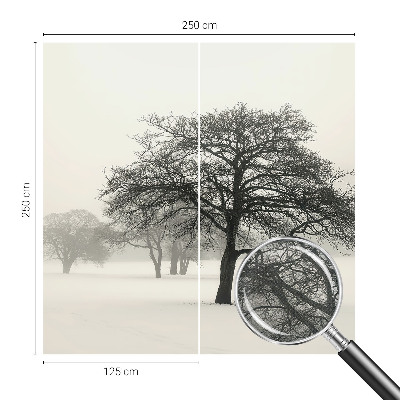 Fotomural decorativo para cabecero de cama Árboles de invierno