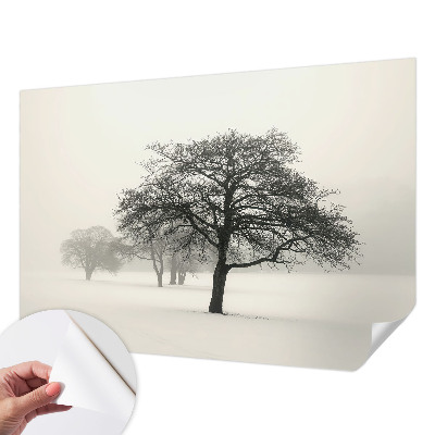 Fotomural decorativo para cabecero de cama Árboles de invierno