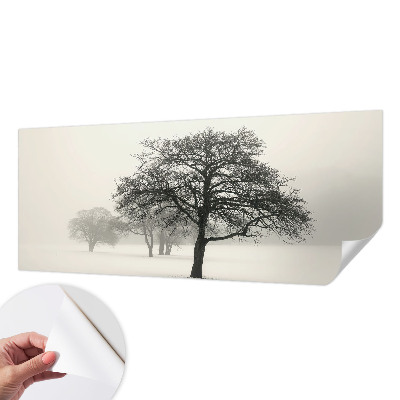 Fotomural decorativo para cabecero de cama Árboles de invierno