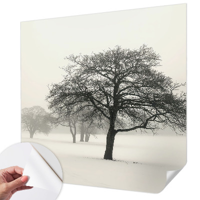 Fotomural decorativo para cabecero de cama Árboles de invierno