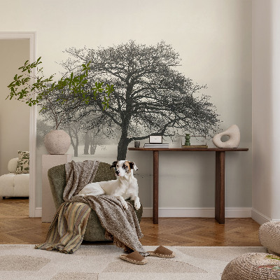 Fotomural decorativo para cabecero de cama Árboles de invierno