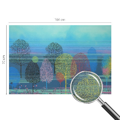 Mural de pared con estampado hermoso Armonía colorida