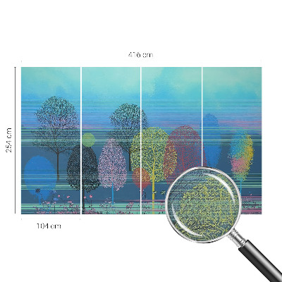 Mural de pared con estampado hermoso Armonía colorida