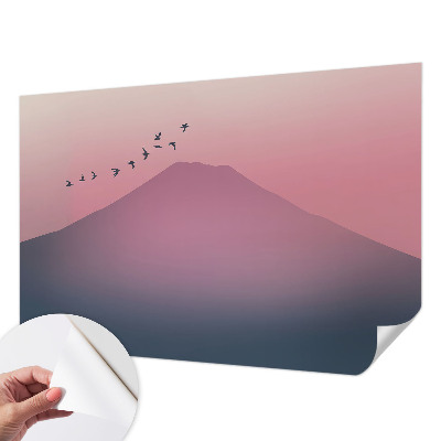 Papel mural con patrón decorativo Montaña Oeste