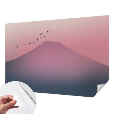 Papel mural con patrón decorativo Montaña Oeste