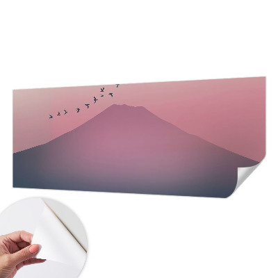 Papel mural con patrón decorativo Montaña Oeste