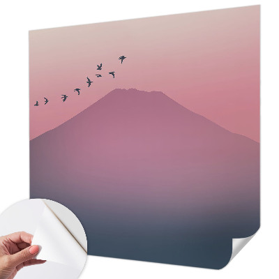 Papel mural con patrón decorativo Montaña Oeste
