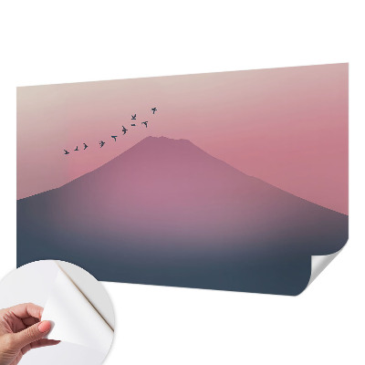Papel mural con patrón decorativo Montaña Oeste