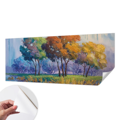 Papel mural con patrón decorativo abstracción de árbol