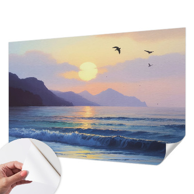 Papel mural con patrón decorativo Mar Oeste