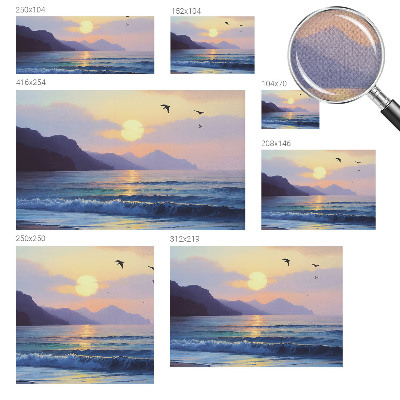 Papel mural con patrón decorativo Mar Oeste