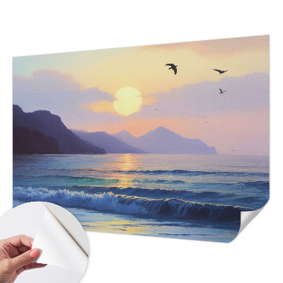 Papel mural con patrón decorativo con diseño Mar Oeste